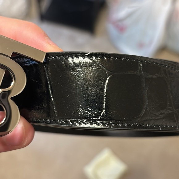 Crocodile Burberry belt size large - Picture 2 of 3